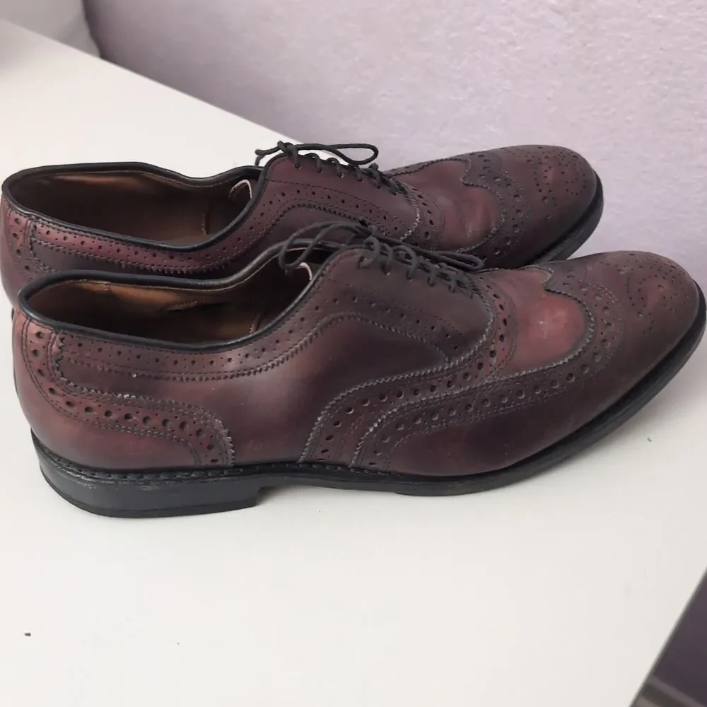 Allen Edmonds Mcallister Wingtip Oxford Dress Shoe Mens Size 9 D  Retail $450